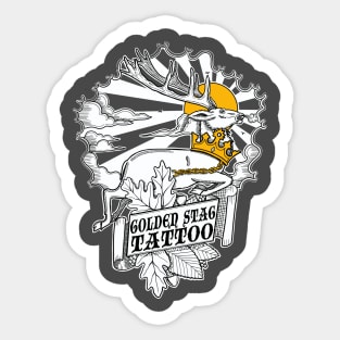 Golden Stag Sticker